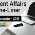 Current Affairs One-Liner: 11th November 2019