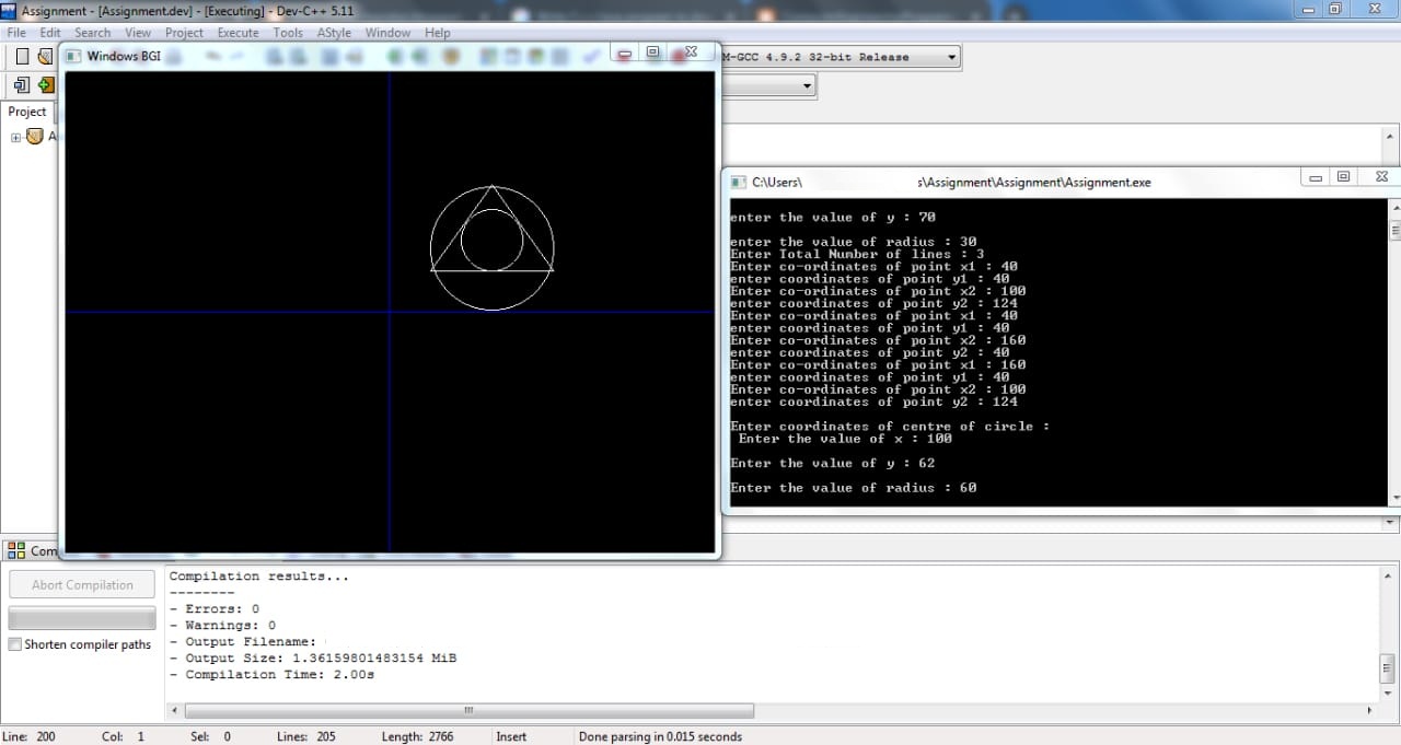 Computer Graphics (CG) : Write C++ program to draw the following ... image.