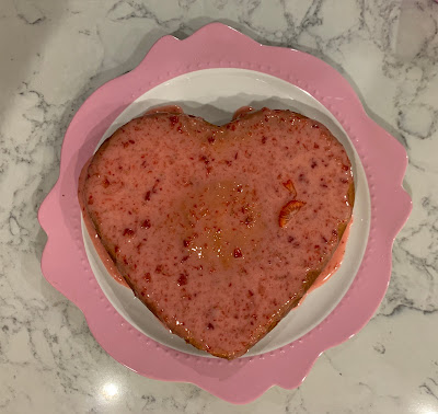 Gluten Free Heart Shaped Strawberry Cake