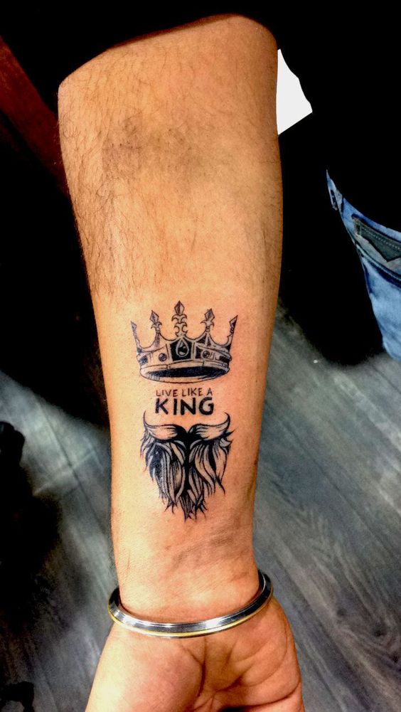 Crown Tattoo on Wrist