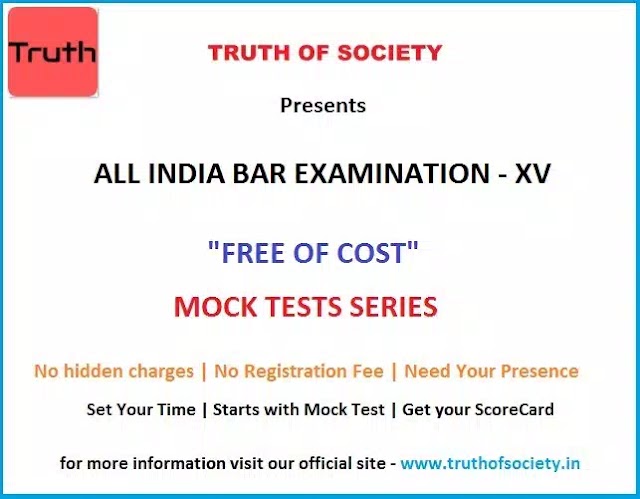 Free Mock Tests Series for AIBE - XV Candidates