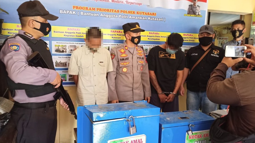 Pencuri Kotak Amal Masjid Al Ikhlas Kutasari Ditangkap Polisi