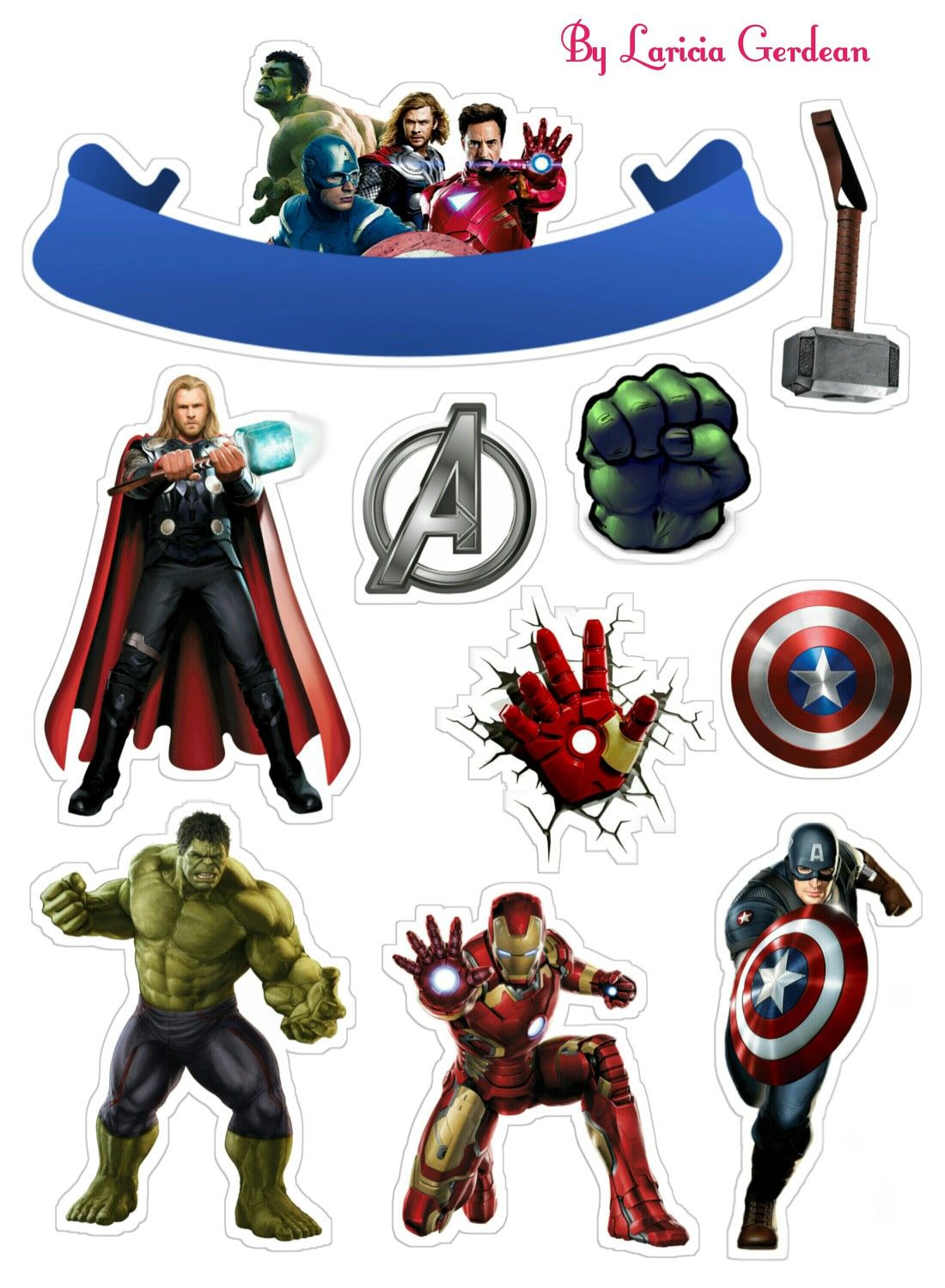 Printable Avengers Cake Toppers Printable Avengers Cake Toppers