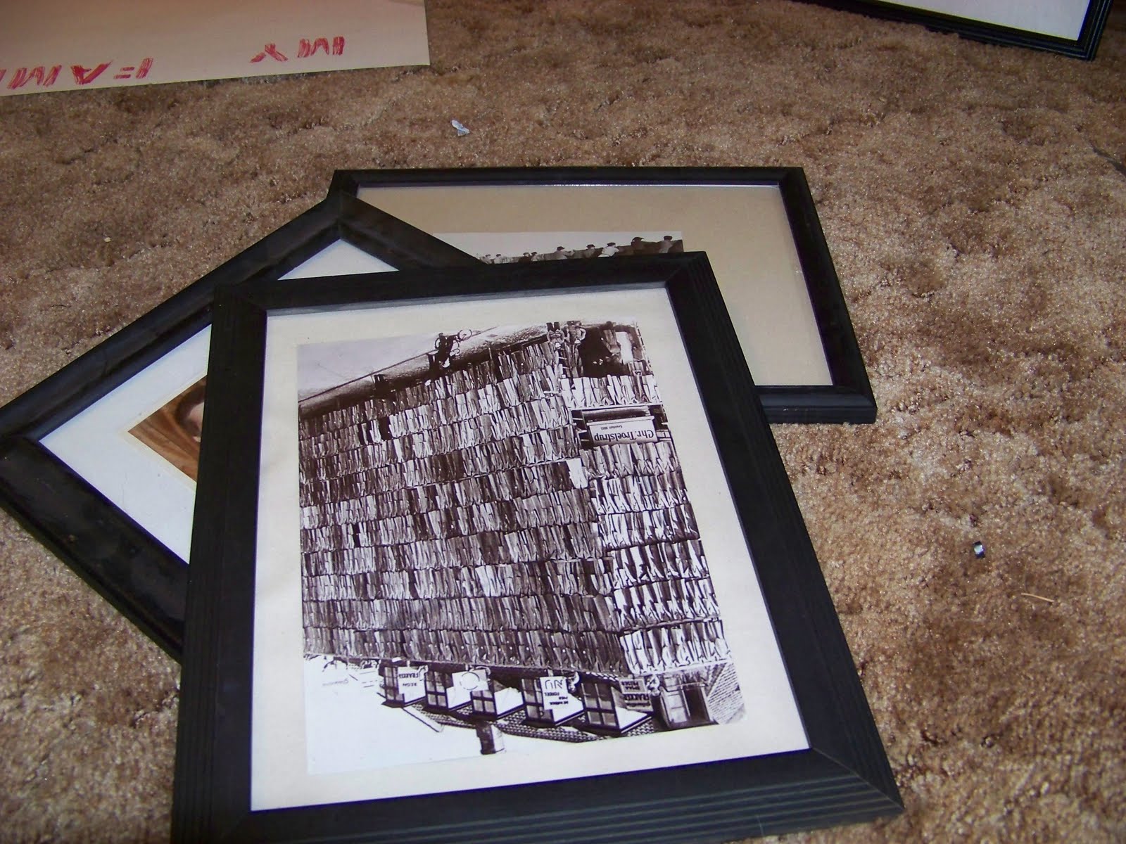 The Sunset Lane DIY picture frame mattes for cheap