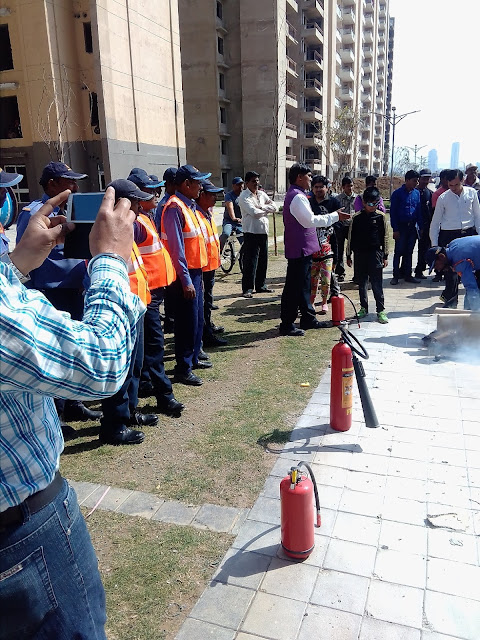 TULIP INFRATECH CONDUCTED FIRE FIGHTING MOCK DRILL TULIP INFRATECH CONDUCTED FIRE FIGHTING MOCK DRILL