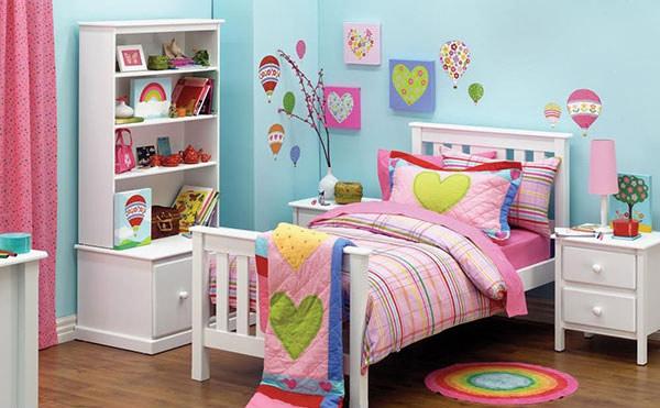 Contoh desain kamar tidur anak perempuan sederhana Contoh desain kamar tidur anak perempuan sederhana