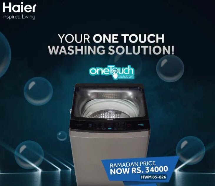 Haier HWM 85826 washing machine make your laundry tasks easier