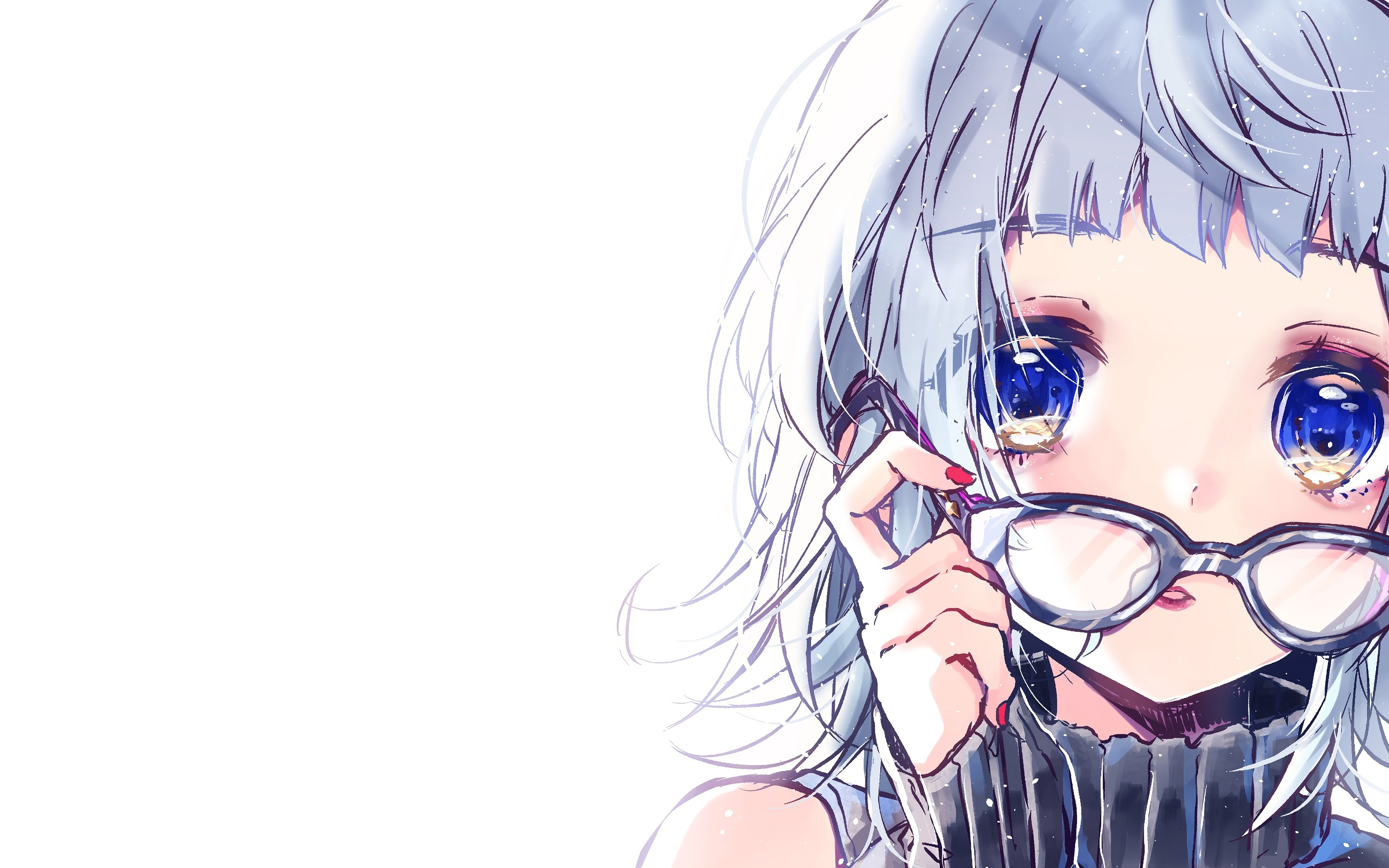 Cute, Anime, Girl with Sunglasses, 4K, #150 Wallpaper