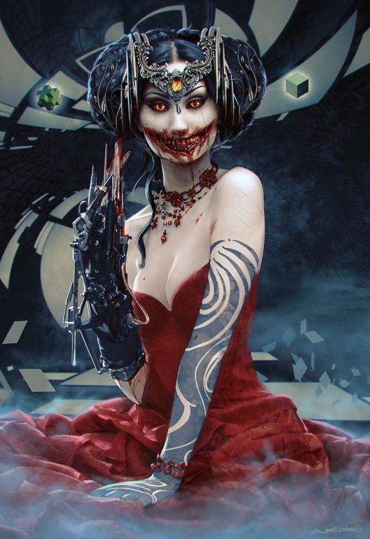 As ilustrações de fantasia e ficção científica com mulheres de Oliver Wetter Oliver Wetter artstation deviantart arte ilustrações fantasia ficção científica mulheres cyber photoshop