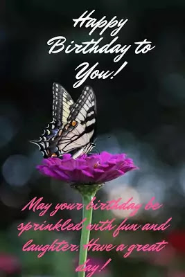 Free Funny Happy Birthday Images For Her With Butterflies