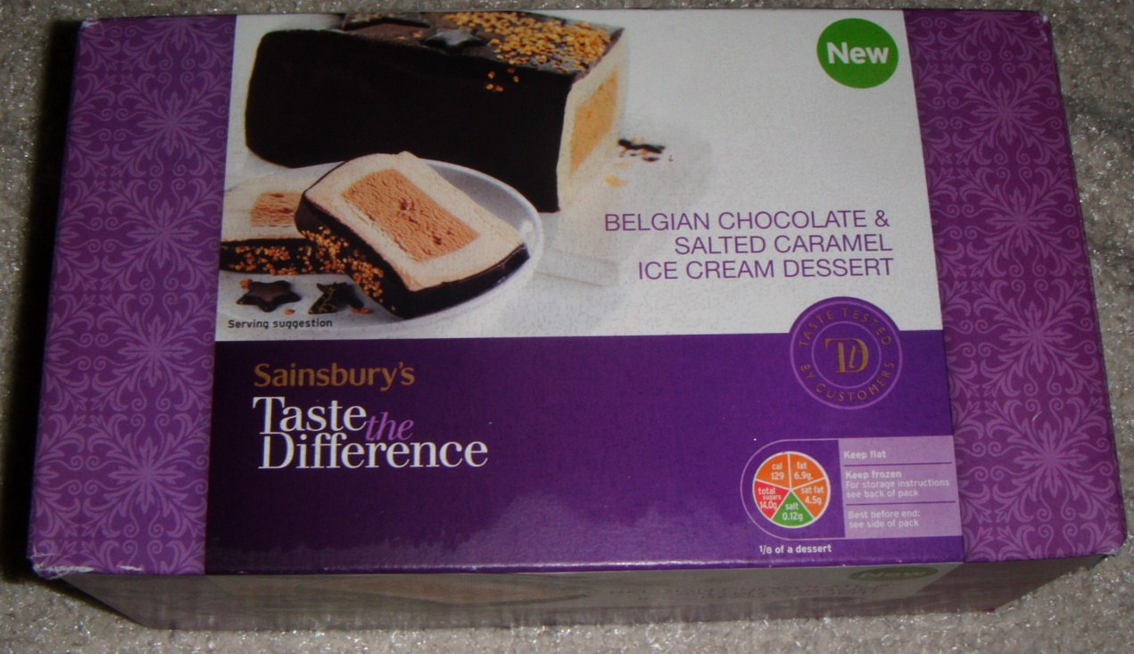 FOODSTUFF FINDS Belgian Chocolate & Salted Caramel Ice Cream Dessert