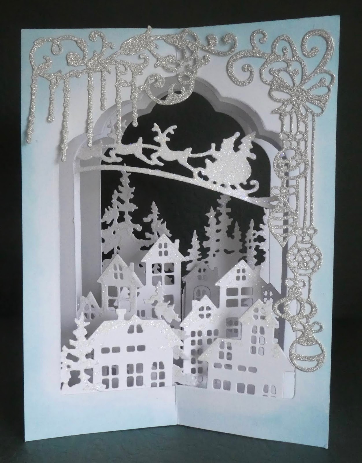 serendipity Cascade Aperture Christmas Card