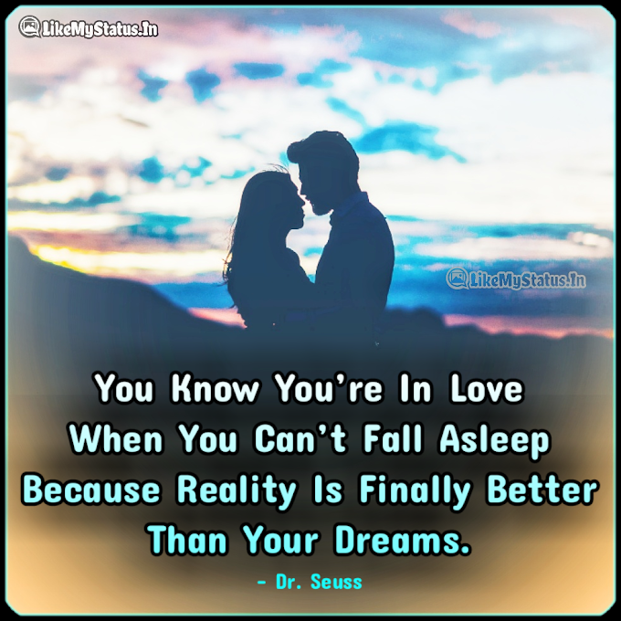 You Know You Are In Love... English Love Quote...