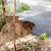 Cratera se abre em ponte que liga São José de Caiana a Serra Grande