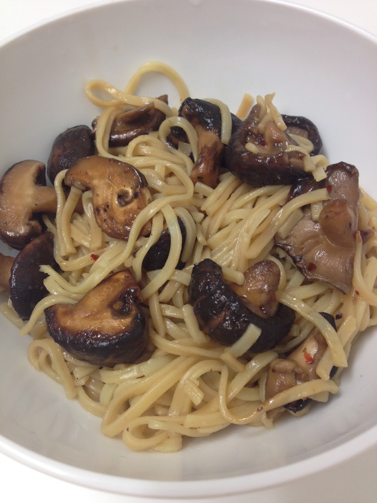 Mushroom noodles