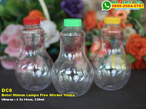 Botol Minum Lampu Free Sticker Nama