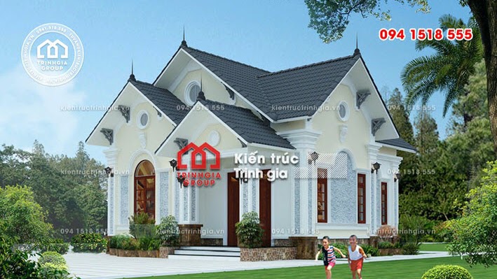 Bản vẽ mẫu nhà cấp 4 có gác lửng thiết kế hiện đại mái thái - Mã số BT1011 - Ảnh 4