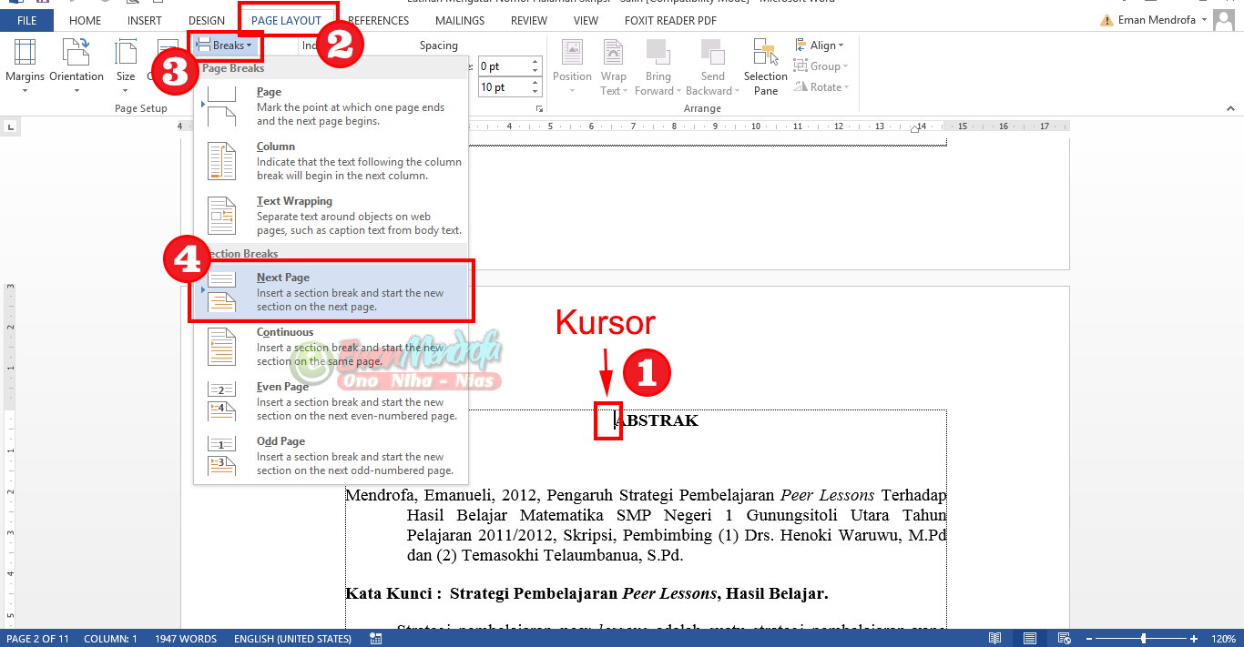 Mengatur Section 1 Mengatur Section 1