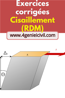 Cisaillement - Exercices avec solution