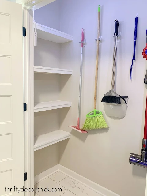 Adding shelves in unused closet space