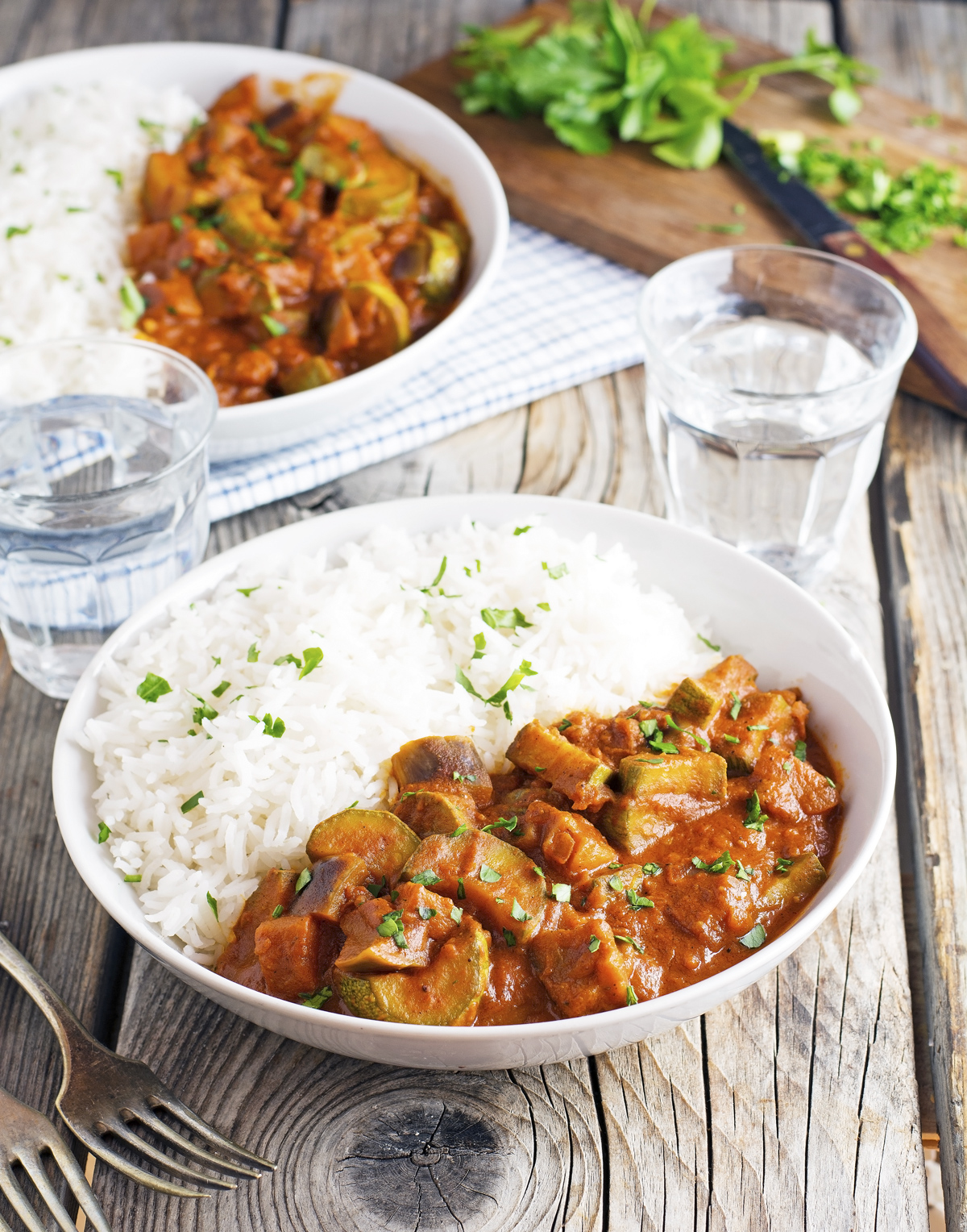The Iron You Vegan Creamy Crock Pot Eggplant and Zucchini Curry
