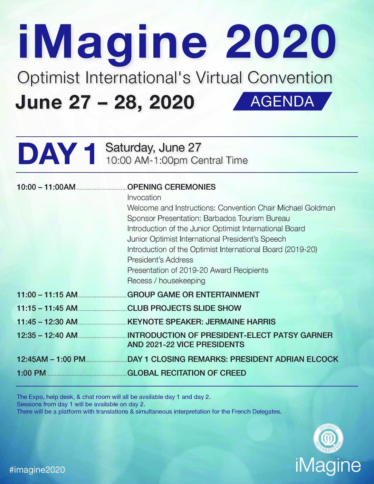 PNW District Optimist Clubs Optimist International hosts the iMagine