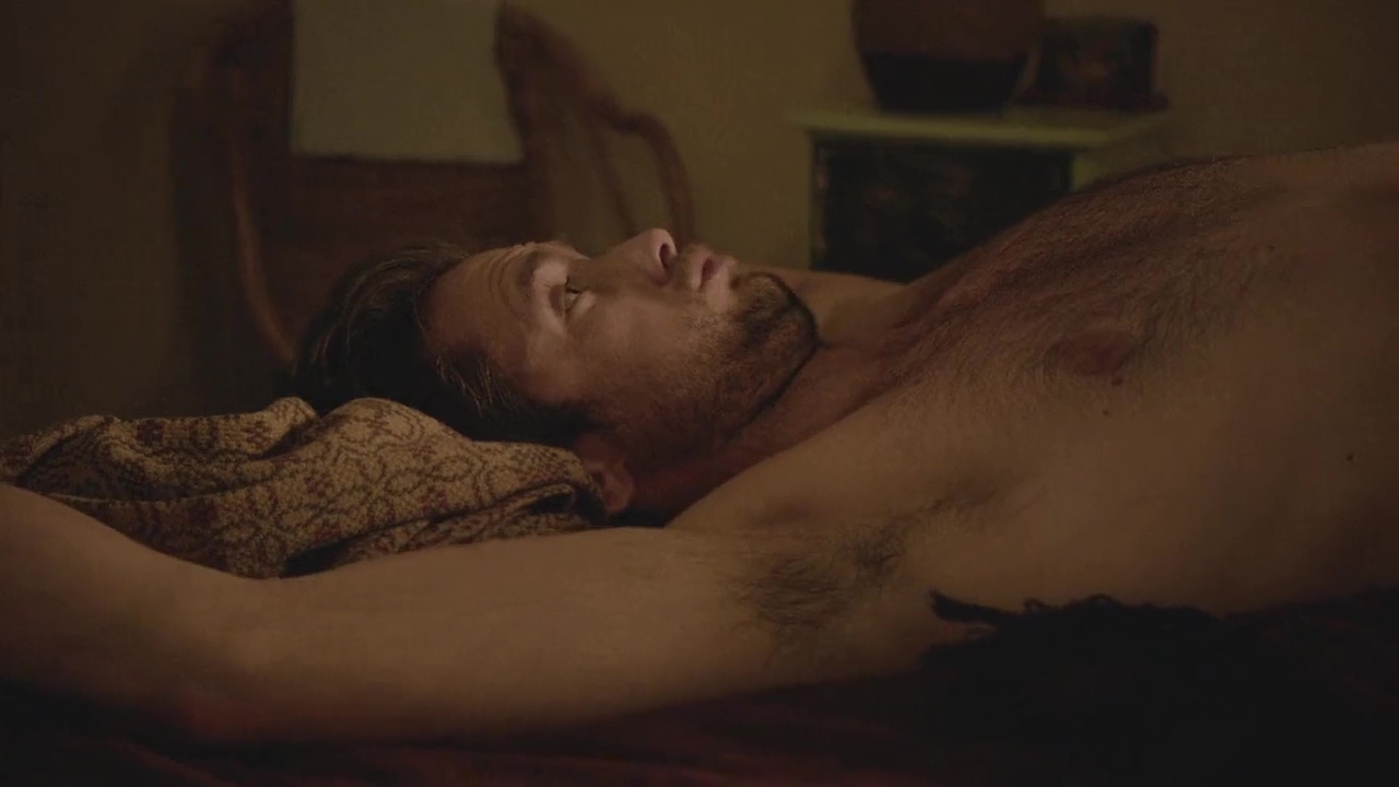 Justin Chatwin shirtless in Shameless 3-02 "The American Dream" .