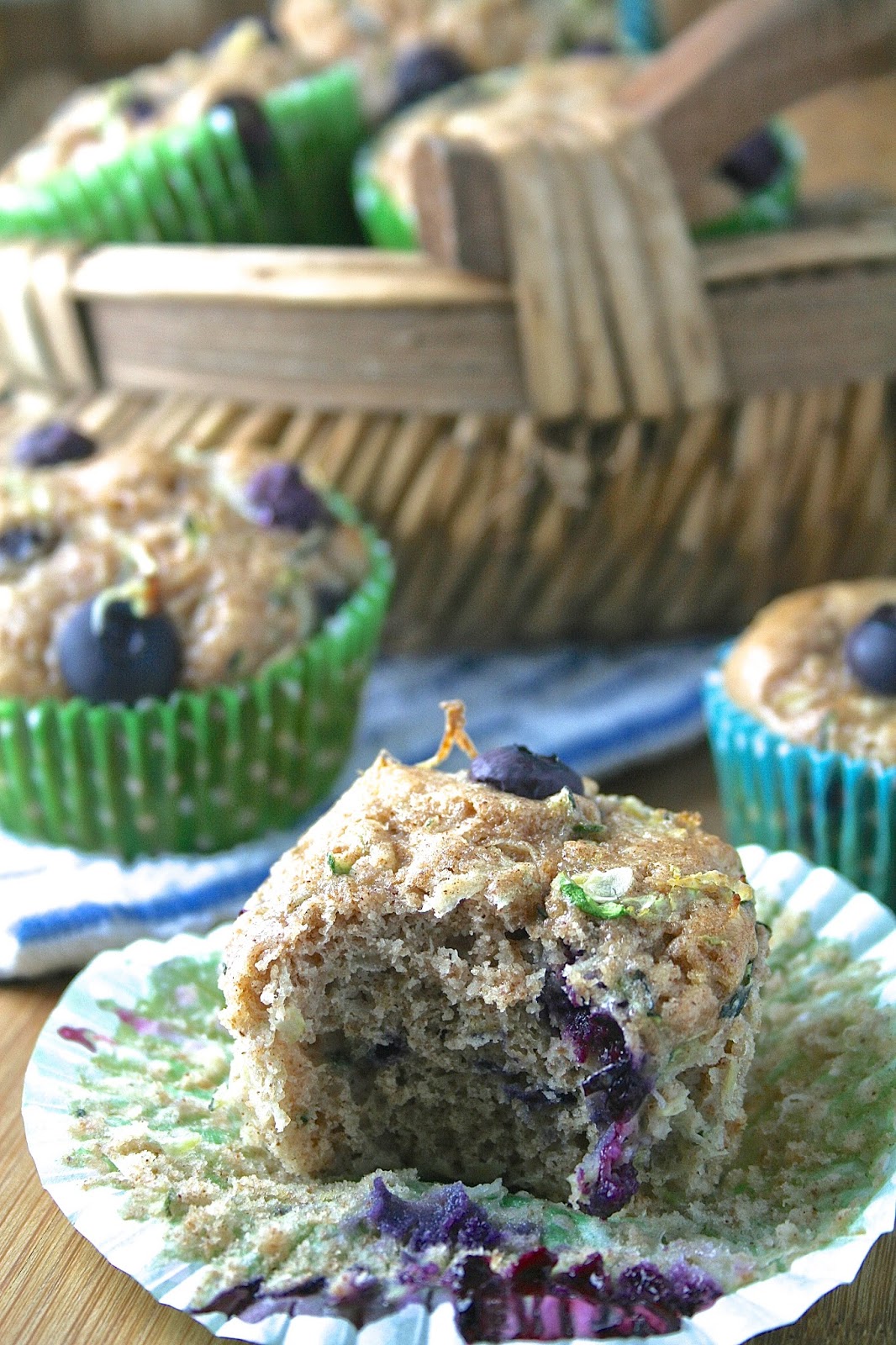 Oregon Transplant Lemon Blueberry Zucchini Muffins