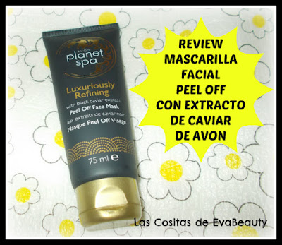Review Mascarilla Peel Off con extracto de caviar de Avon
