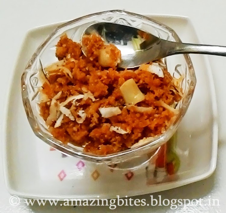 Amazingbites Gajar ka Halwa/ Carrot Halwa (Low Calorie)