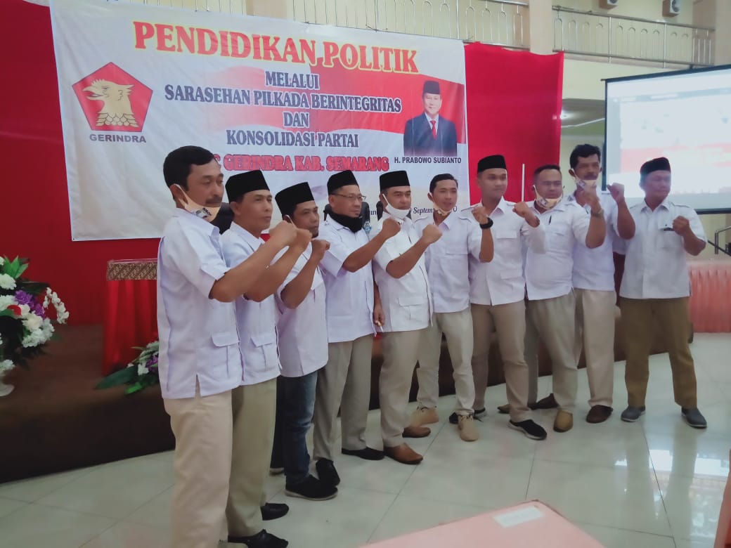 Pengurus Harian PAC Partai Gerindra Kecamatan Ambarawa, Kabupaten Semarang.