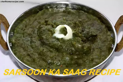 Sarson Ka Saag Recipe-chefhomerecipe.com
