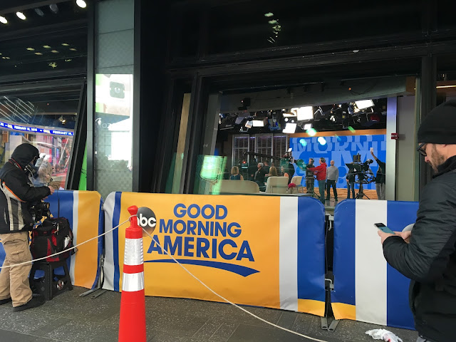 Good Morning America filming live Good Morning America filming live