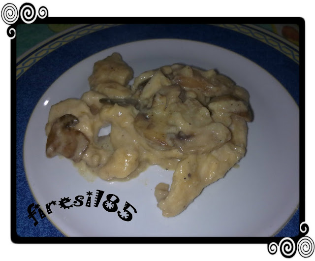 straccetti di pollo ai funghi