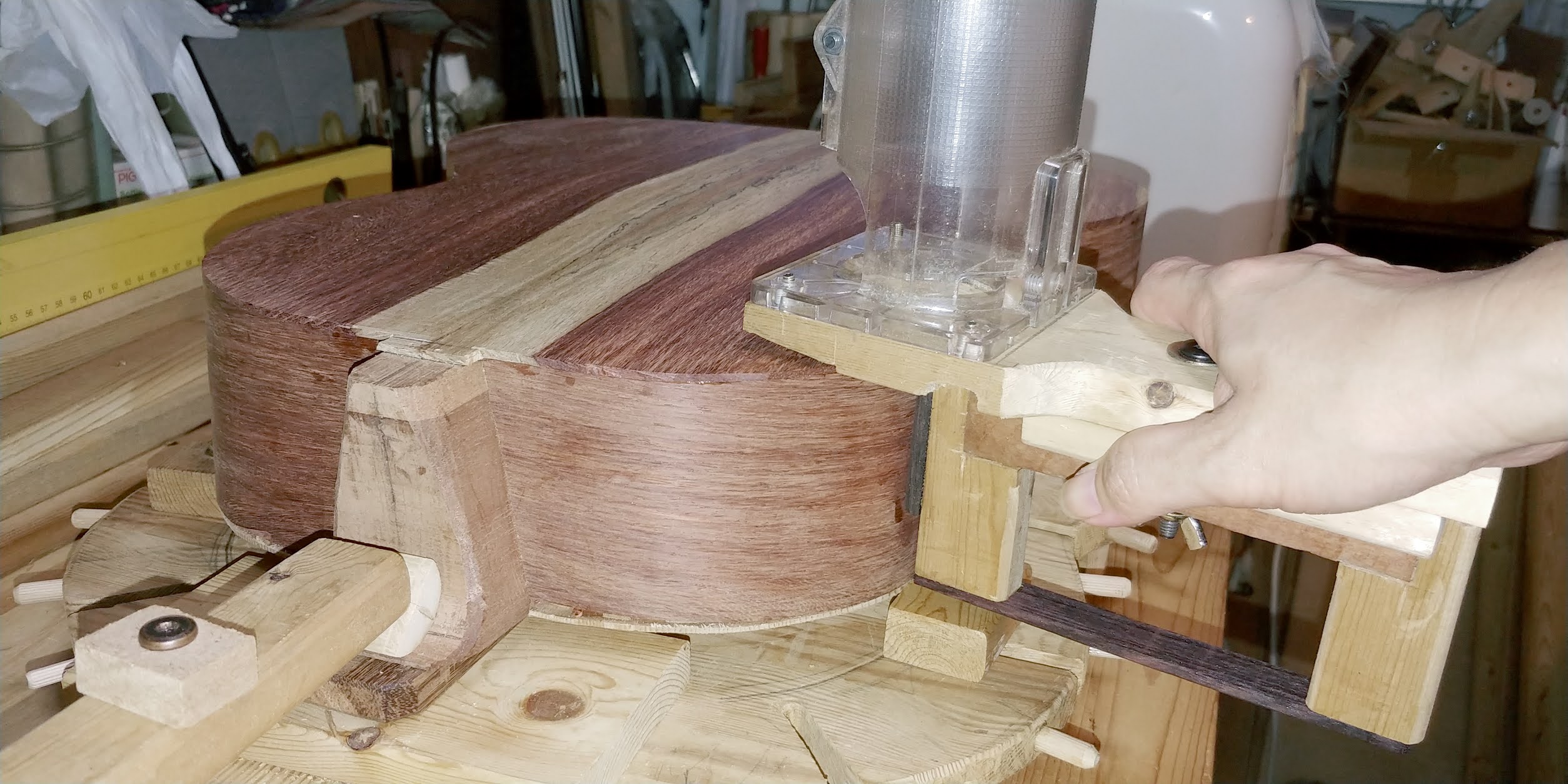 Sen's Guitar Making Blog Making the jigs for binding cutting