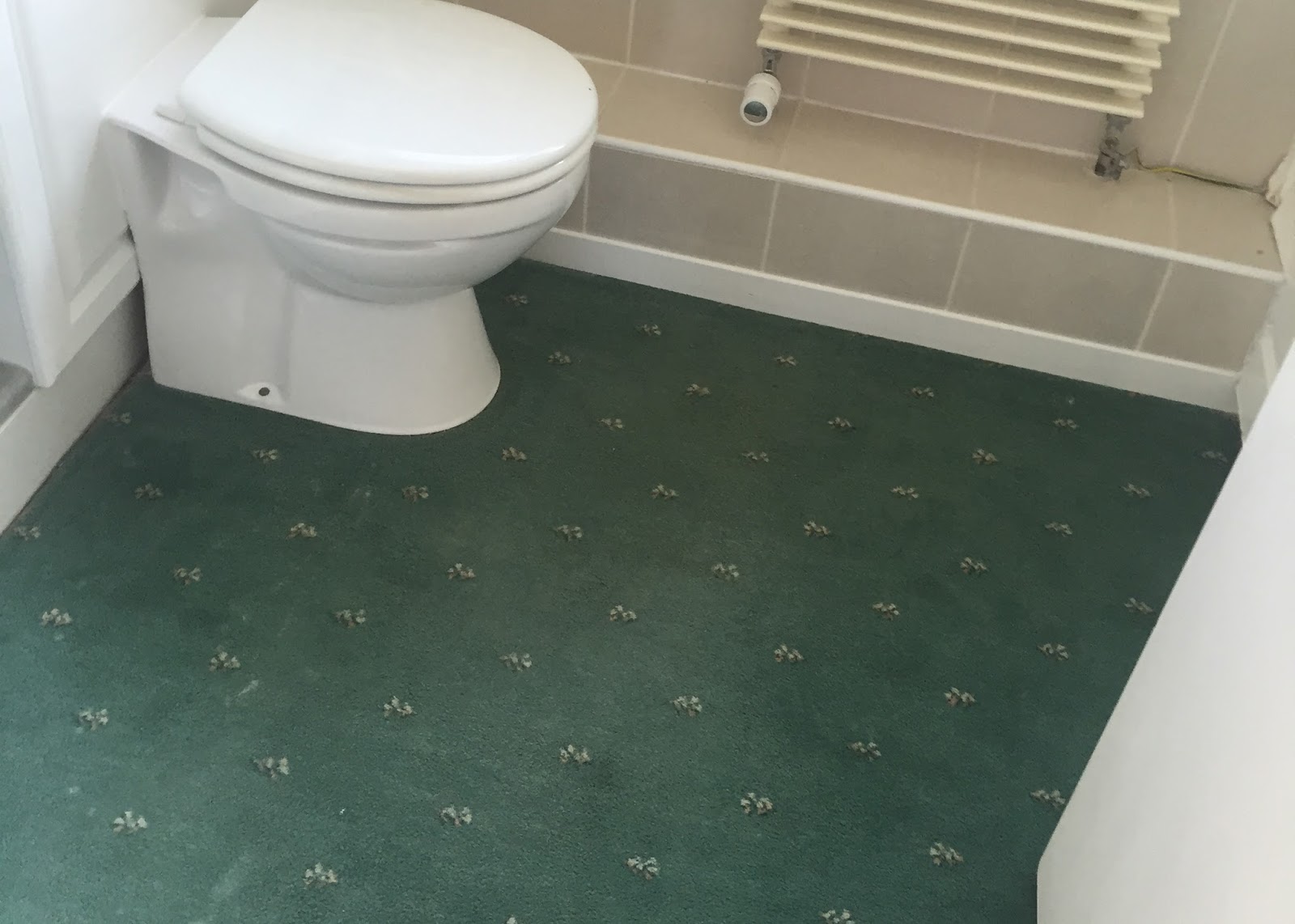 Project House Why did someone put carpet in the bathroom?