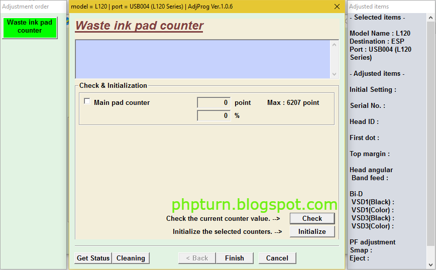 Mengatasi Printer Error Epson L120 Reset Waste Ink Pad Counter