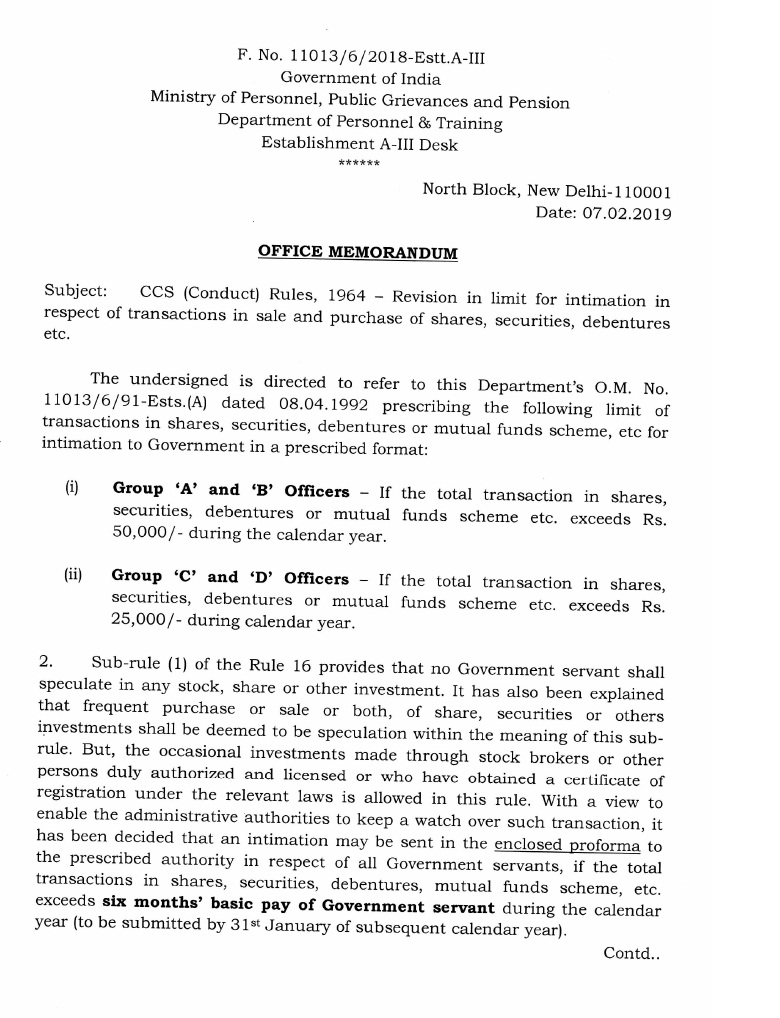 CCS (Conduct) Rules 1964