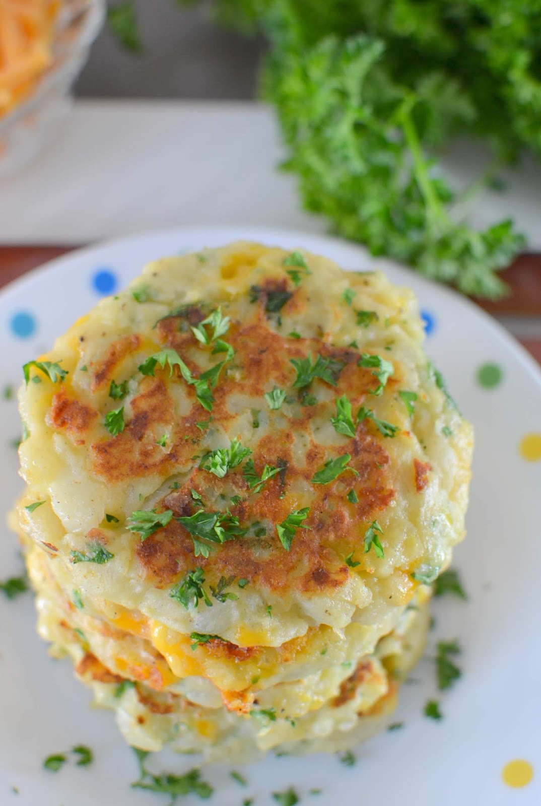 Hot Eats and Cool Reads: Onion and Cheddar Mashed Potato Cakes Recipe