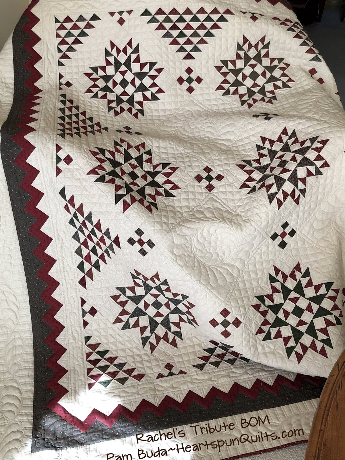 Heartspun Quilts Pam Buda Rachel's Tribute BOM Quilting