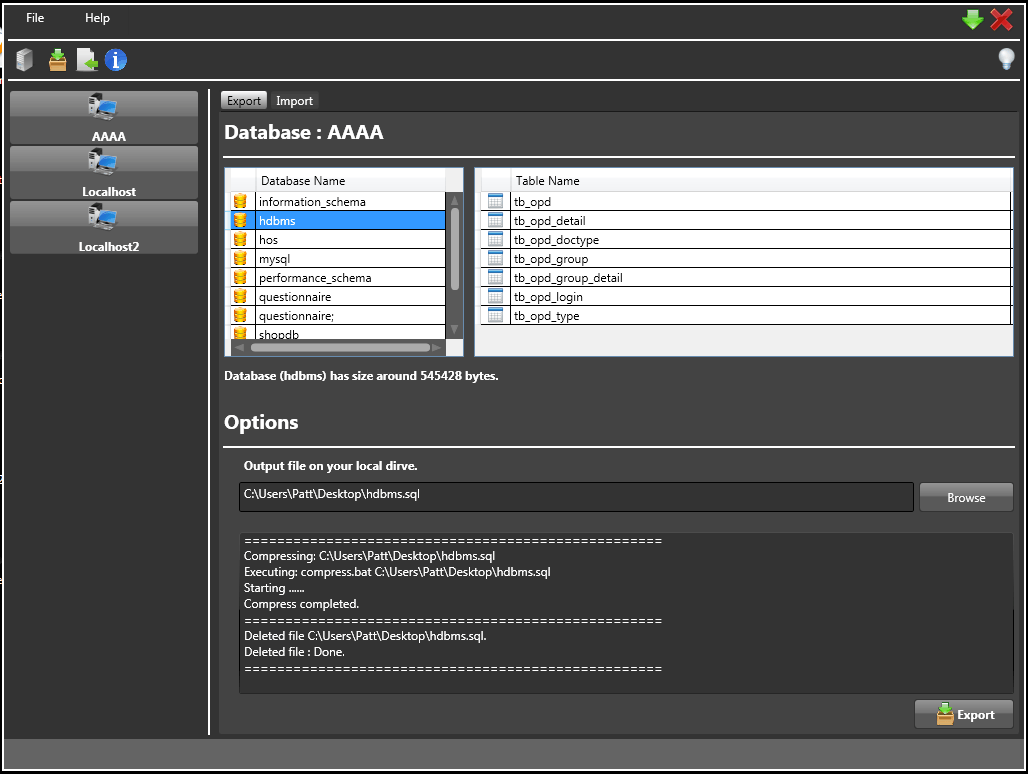 MySQL Workspace ใช้ในการ Backup MySQL Database ตัวใหญ่ๆ - pStudioDev ...