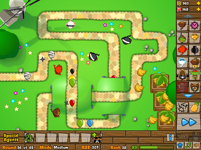 The Flash Critic - Reviews of Flash Games: Review: Bloons Tower Defense 5