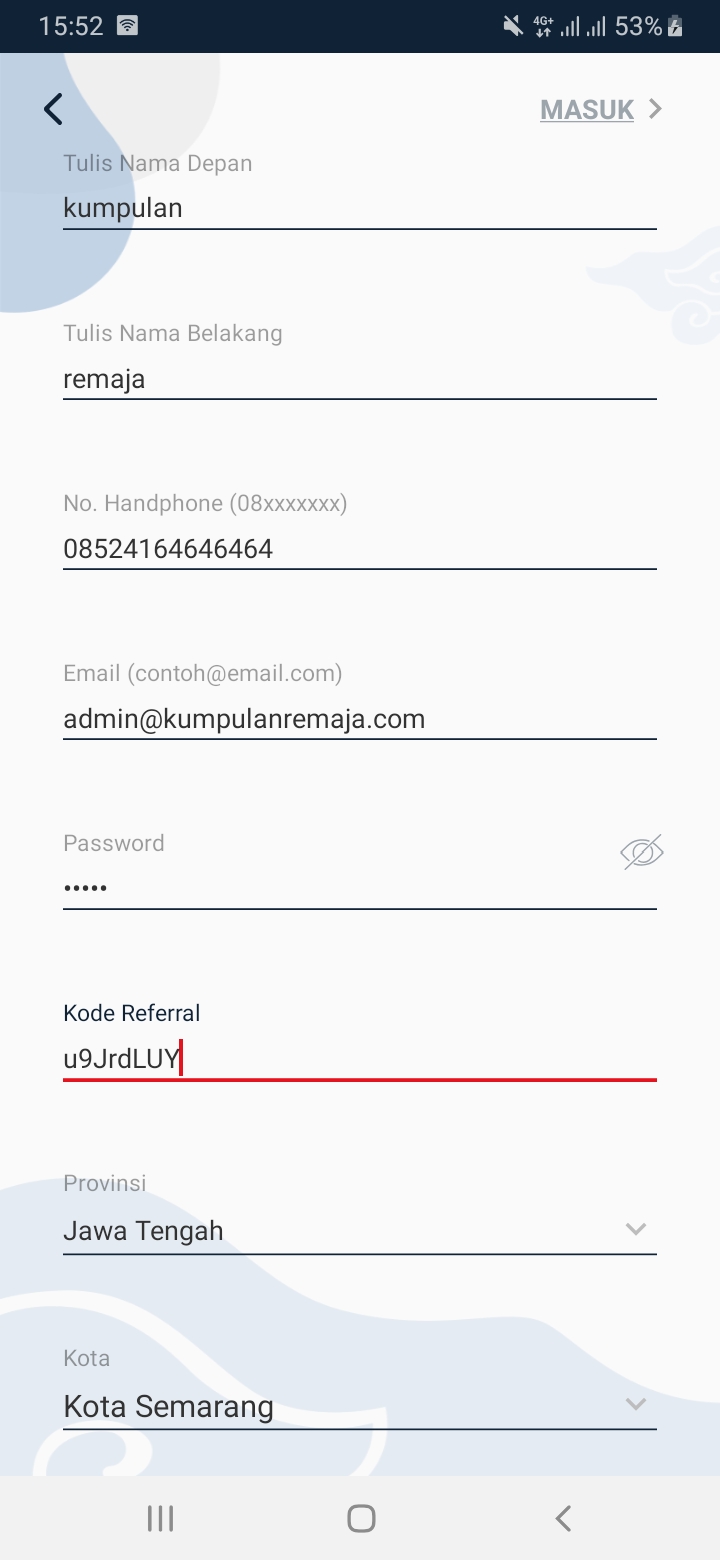 Kouta Internet Gratis 2GB dari Aplikasi 99% Usahaku - Kumpulan Remaja
