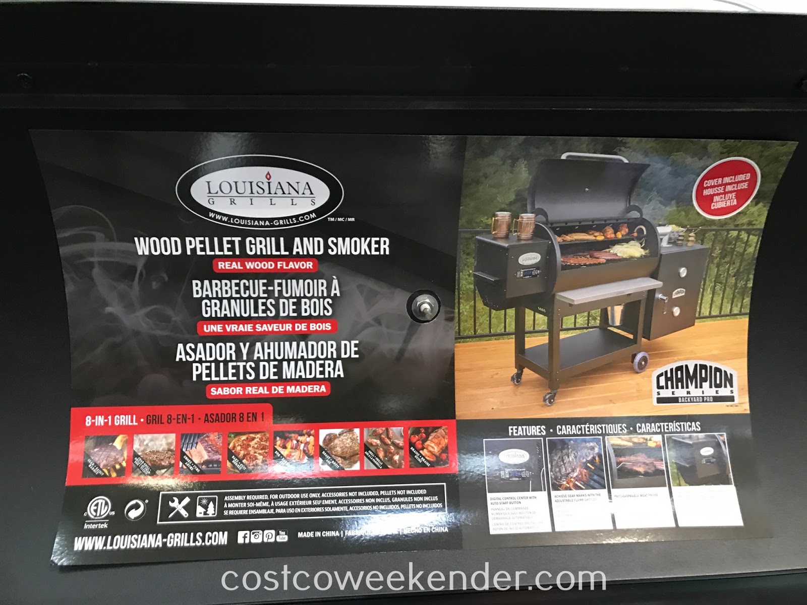 Louisiana Grills Wood Pellet Grill and Smoker (model 60901) Costco Weekender