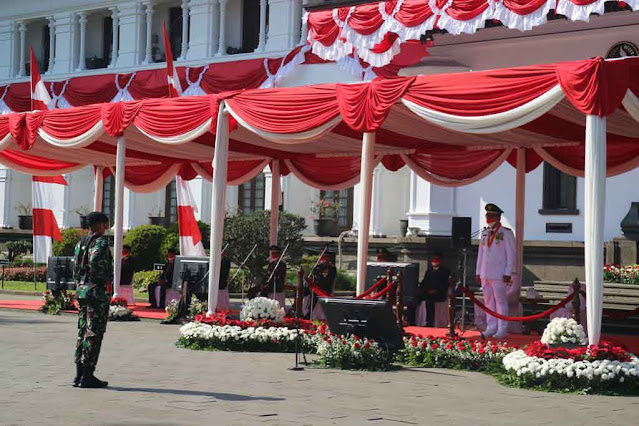 Upacara HUT RI Ke-76 di Provinsi Jawa Barat, Danyonkav 4/KC Dipercaya