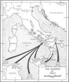 Map of the invasion of Italy in September 1943 worldwartwo.filminspector.com