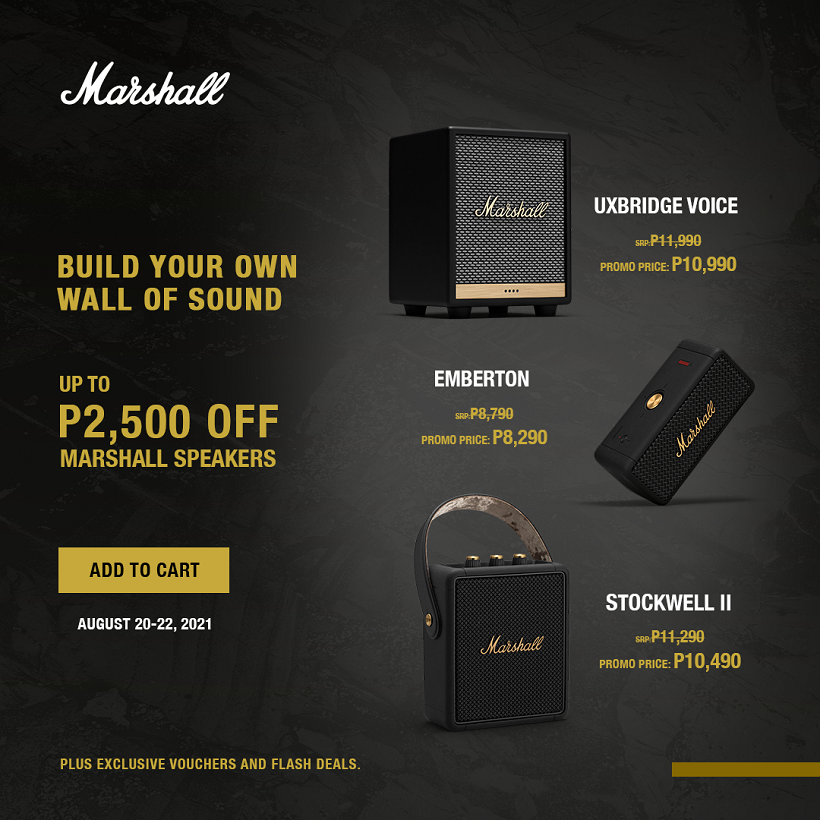 Marshall Speakers and Headphones SALE!