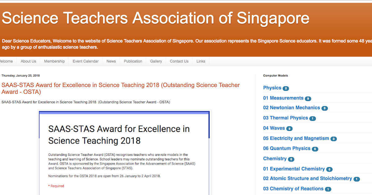 Science Teachers Association of Singapore Launch of Science Teachers
