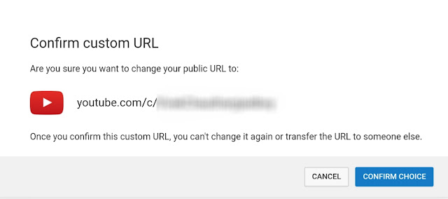 Confirm custom URL