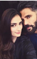 athiya shetty with here dad sunil shetty athiya shetty with here dad sunil shetty
